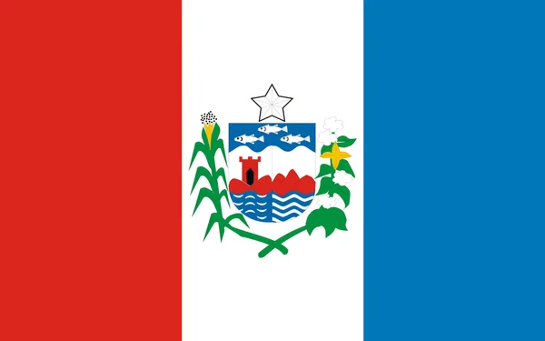 アラゴアス州、ブラジルの国旗 — ストック写真