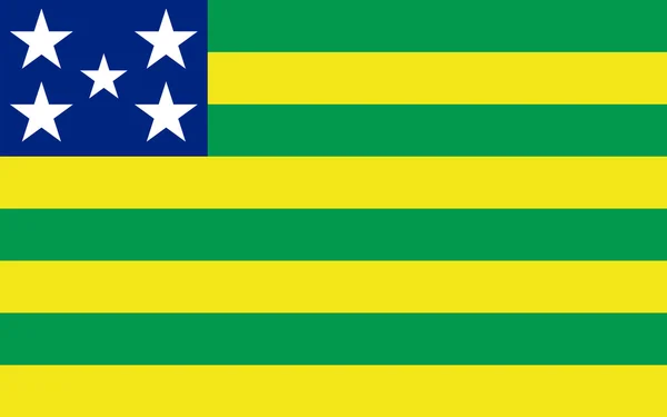 Flagga goias, Brasilien — Stockfoto