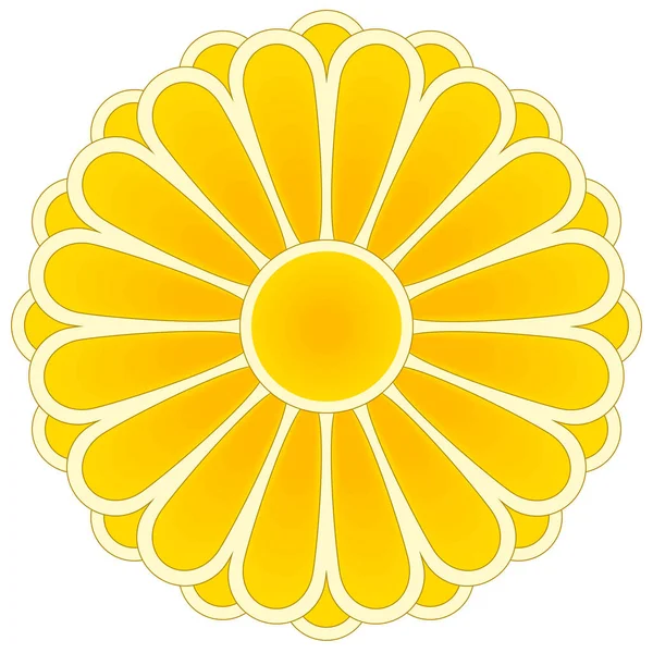 Japonya arması Doğu Asya 'da bir ada ülkesidir. Vektör illüstrasyonu