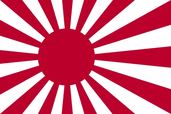 Bandeira Bandeira Sol Nascente Simboliza Sol Como Bandeira Nacional Japonesa —  Vetores de Stock