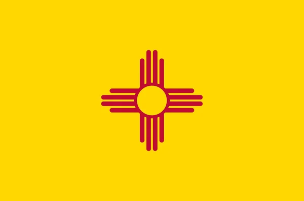 Bandera Nuevo México Estado Suroeste Los Estados Unidos Ilustración — Foto de Stock