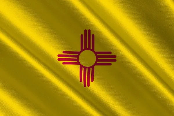 Flag New Mexico Een Staat Het Zuidwesten Van Verenigde Staten — Stockfoto