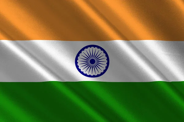 인도의 Flag India 남아시아의 국가이다 — 스톡 사진