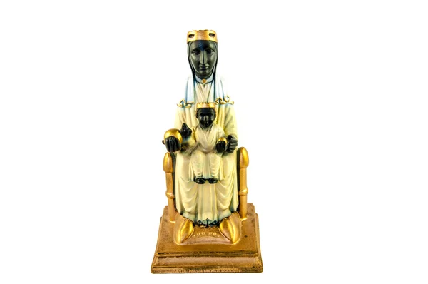 Santa Maria Montserrat, Patrona de Cataluña y Cristo infante — Foto de Stock