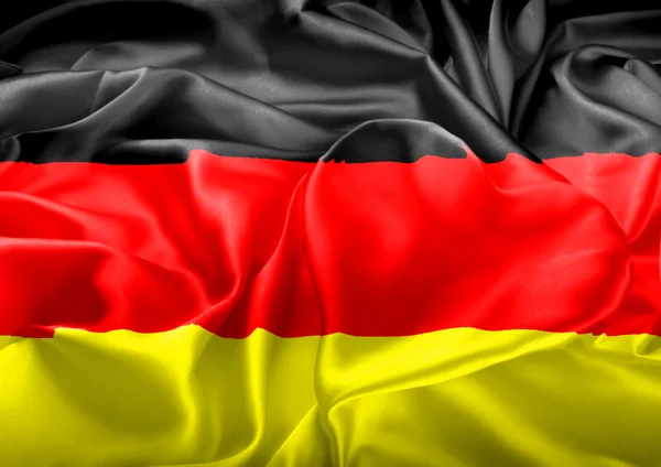 Bandeira alemã e coração — Fotografia de Stock