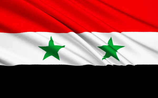 Flagge von Syrien - Naher Osten — Stockfoto