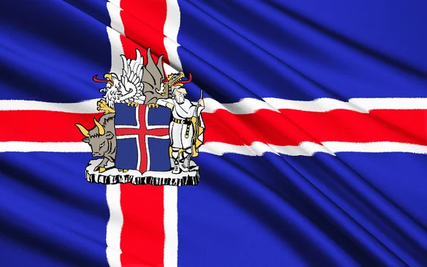 Vlag van IJsland — Stockfoto