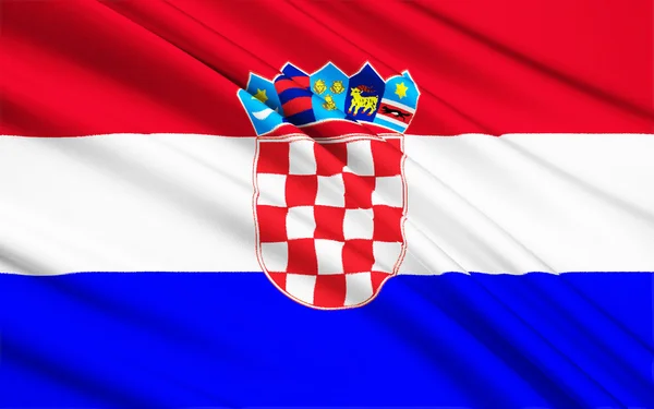 Vlajka Chorvatska — Stock fotografie