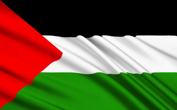 Flagge von Palestina - Palästinensische Flagge — Stockfoto