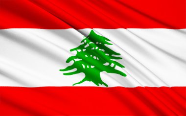 Flag of Lebanon clipart