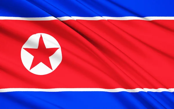Flagge Nordkoreas — Stockfoto