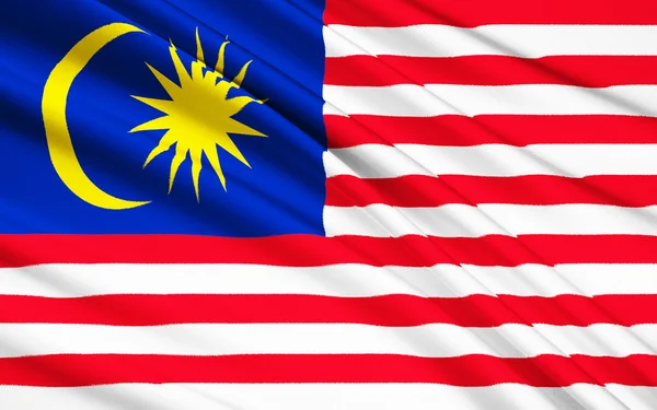 Прапор Малайзії — стокове фото