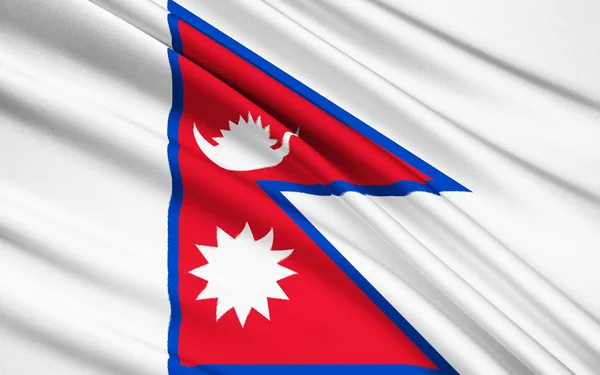 尼泊尔的国旗 — 图库照片