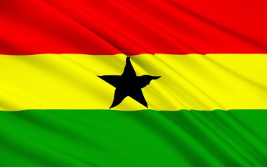 Flag of Ghana, Accra clipart