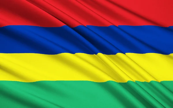 Flag of Mauritius, Port Louis — Zdjęcie stockowe