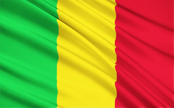 Bandera de Mali, Bamako — Foto de Stock