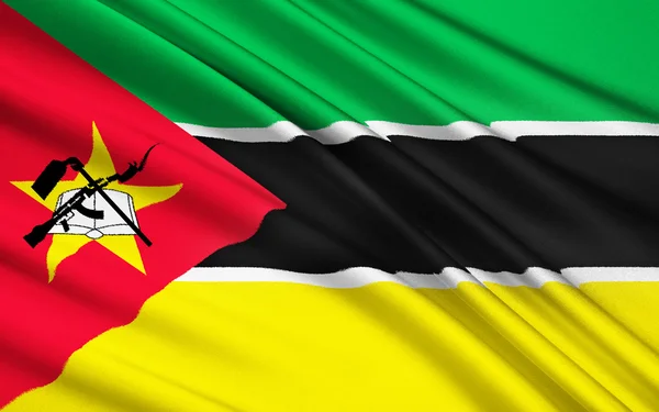 Flag of Mozambique, Maputo — Zdjęcie stockowe