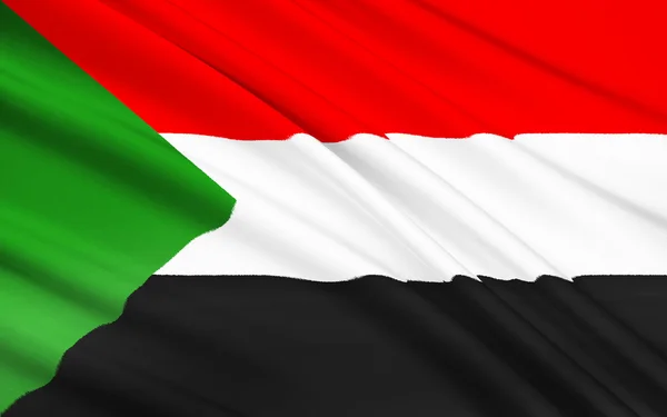 Flagge von Sudan, Khartum — Stockfoto