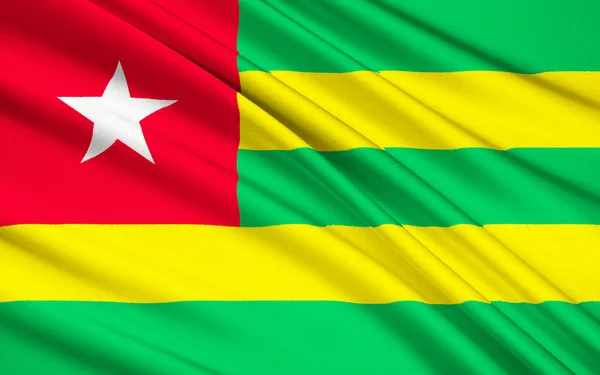 Flag of Togo, Lome — Zdjęcie stockowe