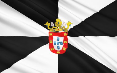 Ceuta, İspanya - Afrika'da Ceuta özerk şehir bayrağı