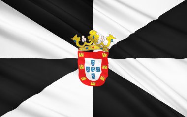 Flag of Ceuta, Spain - Autonomous City of Ceuta in Africa clipart