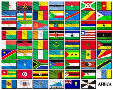 Bayraklar alfabetik sıraya göre Afrika ülkeleri