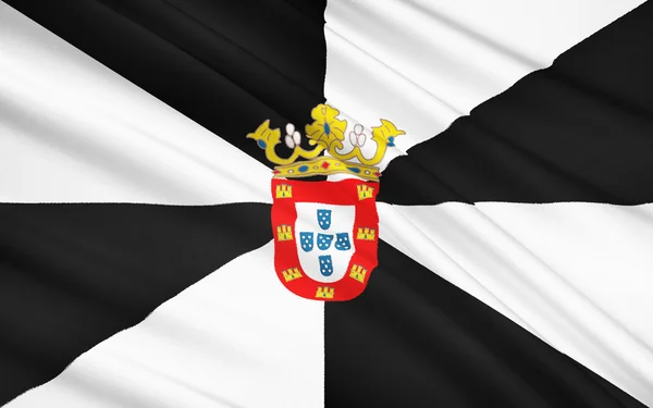 Bandeira de Ceuta, Espanha Cidade Autónoma de Ceuta, África — Fotografia de Stock