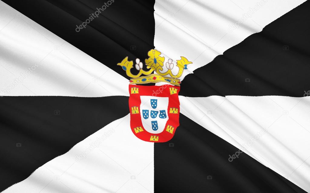 Flag of Ceuta, Spain - Autonomous City of Ceuta in Africa