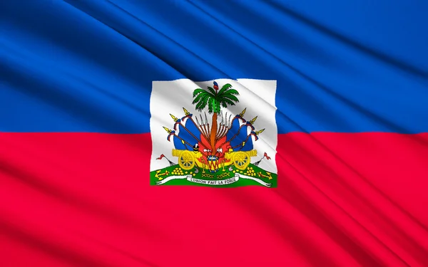 Flag of Haiti - Caribbean, Port-au-Prince — Zdjęcie stockowe