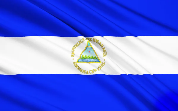 Flag of Nicaragua, Managua — Stock Photo, Image