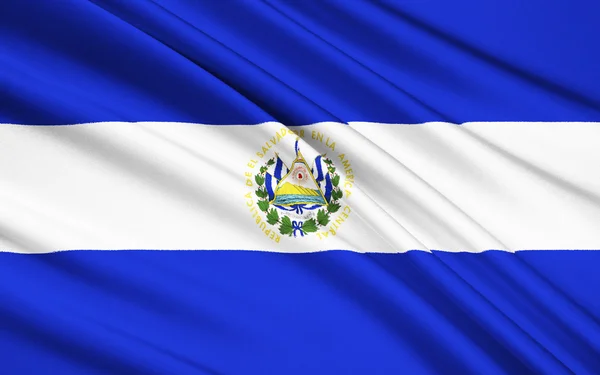 Flag of El Salvador, San Salvador — Stockfoto