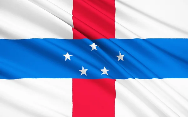 Nizozemské Antily pod vlajkou — Stock fotografie