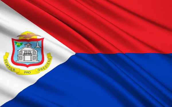 Flag of Sint Maarten (Netherlands) - Philipsburg — ストック写真