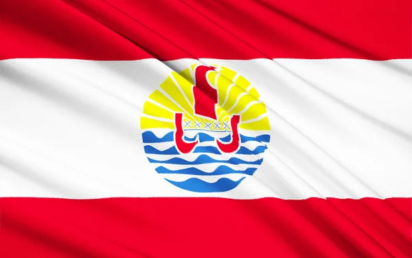 Fransız Polinezyası (Fransa), Papeete bayrağı — Stok fotoğraf