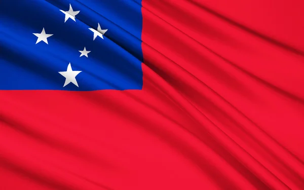 Bandeira de Samoa, Apia - Polinésia — Fotografia de Stock