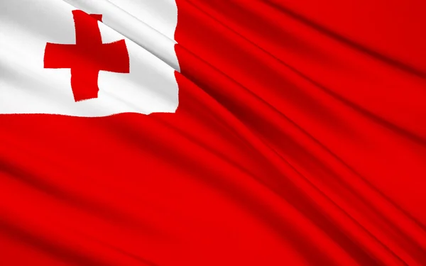 Bandera de Tonga, Nuku 'alofa - Polinesia — Foto de Stock