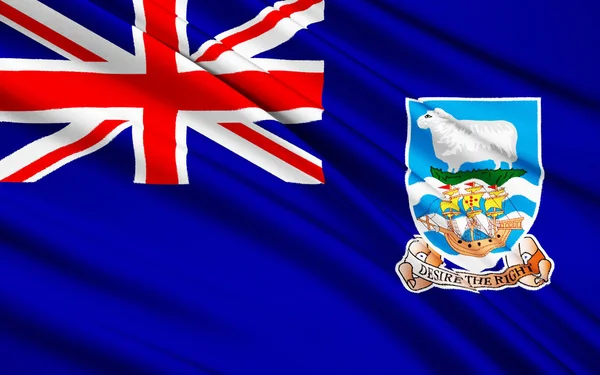 Flagge der Falklandinseln (Malvinas), der Stanley - uk — Stockfoto