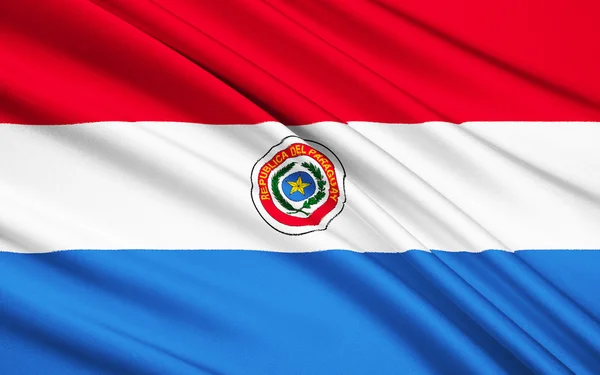 Flag of Republic of Paraguay, Asuncion — Stock Photo, Image