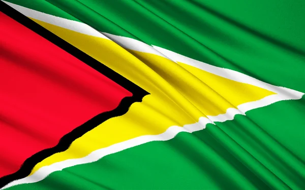 Bandera de Guyana, Georgetown — Foto de Stock