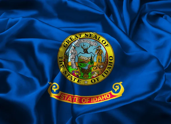 Statligt flagga Idaho — Stockfoto