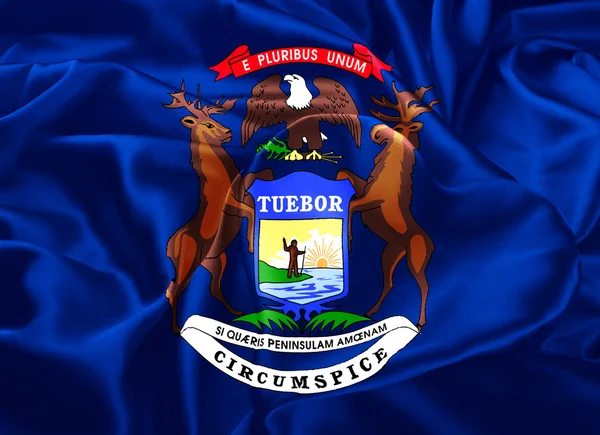 Bandera del Estado de Michigan — Foto de Stock