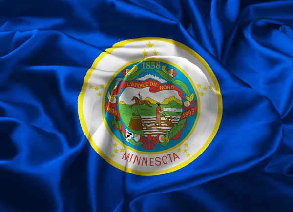 State Flag of Minnesota — Stock Photo, Image