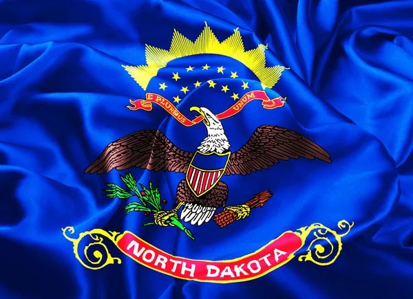 Флаг Северной Дакоты — стоковое фото