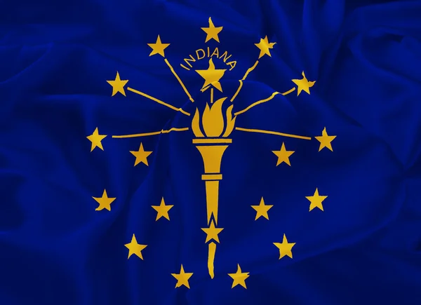 State Flag of Indiana — Stock Photo, Image