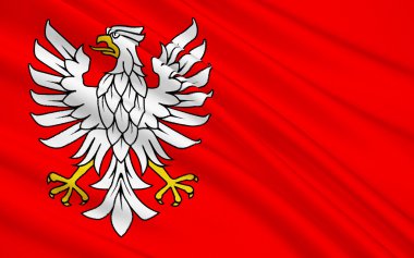 Masovian Voyvodalığı veya Doğu Pola Mazovia bölge bayrağı