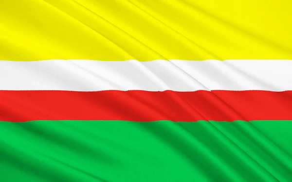 Flagge der Woiwodschaft Lubusz in Westpolen — Stockfoto