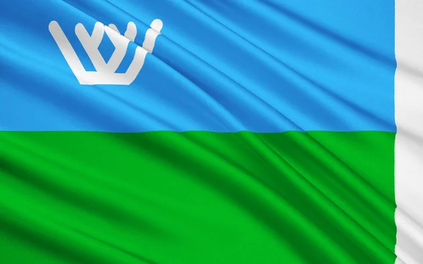 Flag of Khanty-Mansi Autonomous Area - Yugra, Russian Federation — Stock fotografie