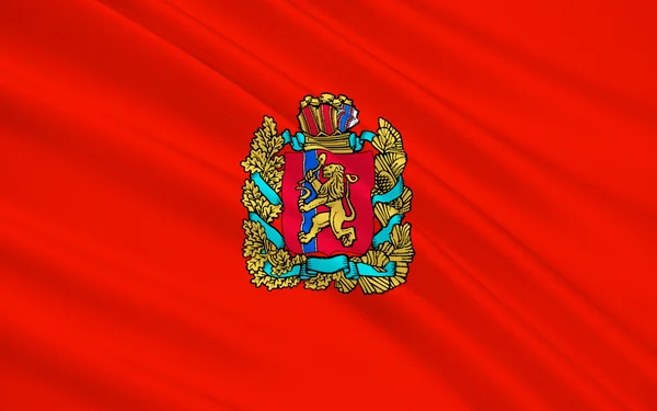 Flag of Krasnoyarsk krai, Russian Federation — Stockfoto