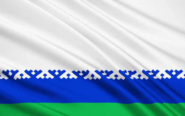 Flag of Nenets Autonomous District, Russian Federation — Stok fotoğraf