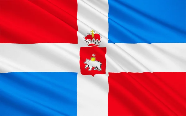 Flag of Perm Krai, Russian Federation — Stockfoto